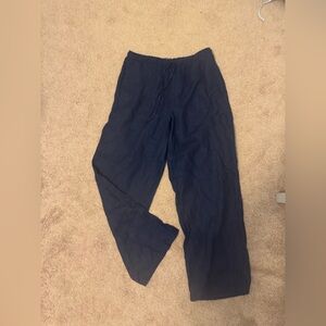 JCrew Navy Blue Linen Pants
